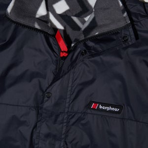 Unisex Reverse Wind Full Zip Fleece - Black/Grey