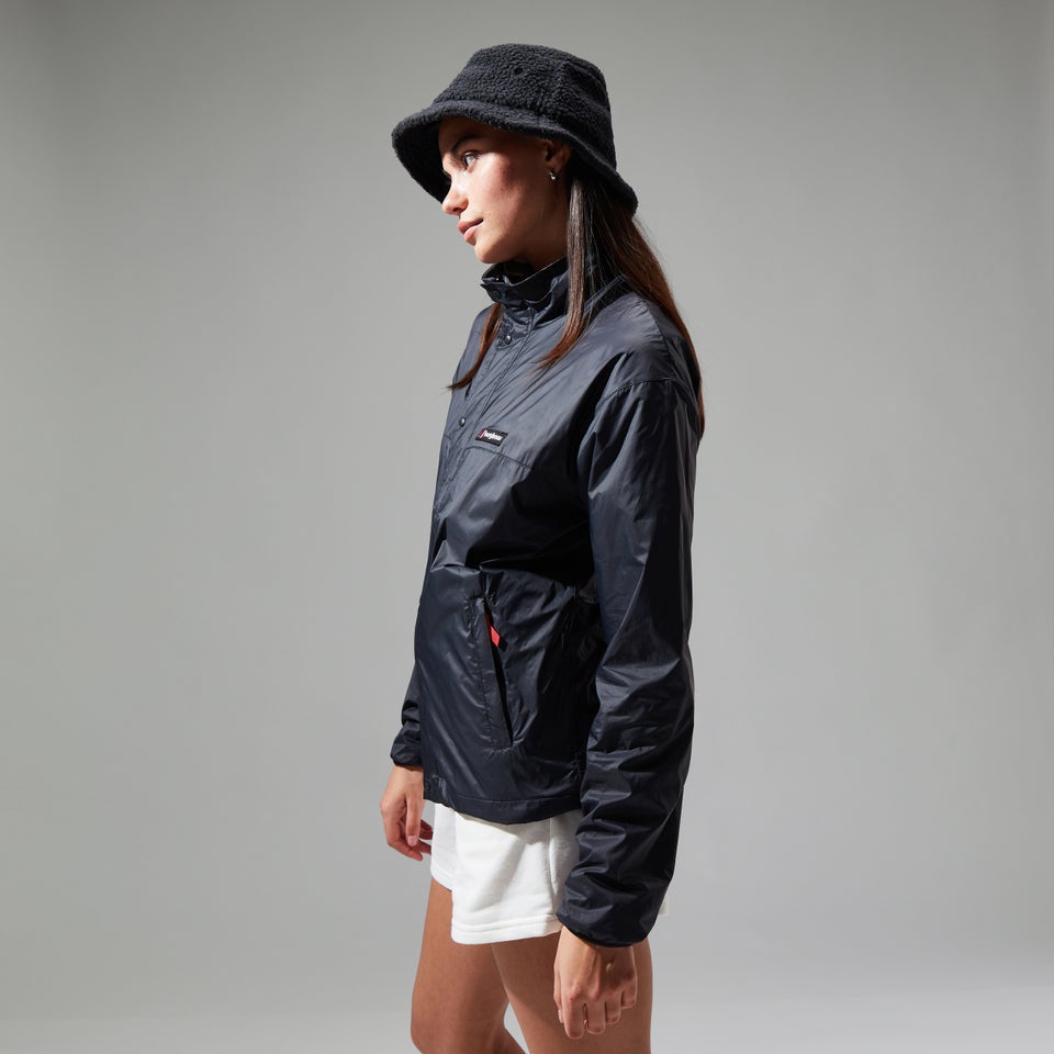 Unisex Reverse Wind Full Zip Fleece - Black/Grey