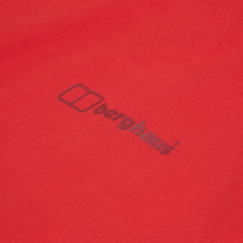 Organic Colour Logo Super Stretch T-Shirt für Herren - Rot