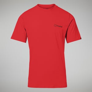 Organic Colour Logo Super Stretch T-Shirt für Herren - Rot
