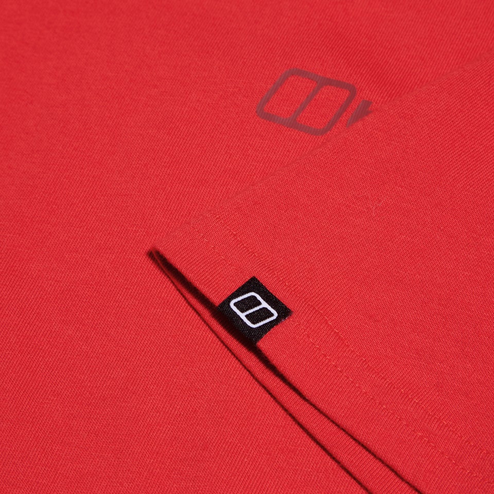 Organic Colour Logo Super Stretch T-Shirt für Herren - Rot