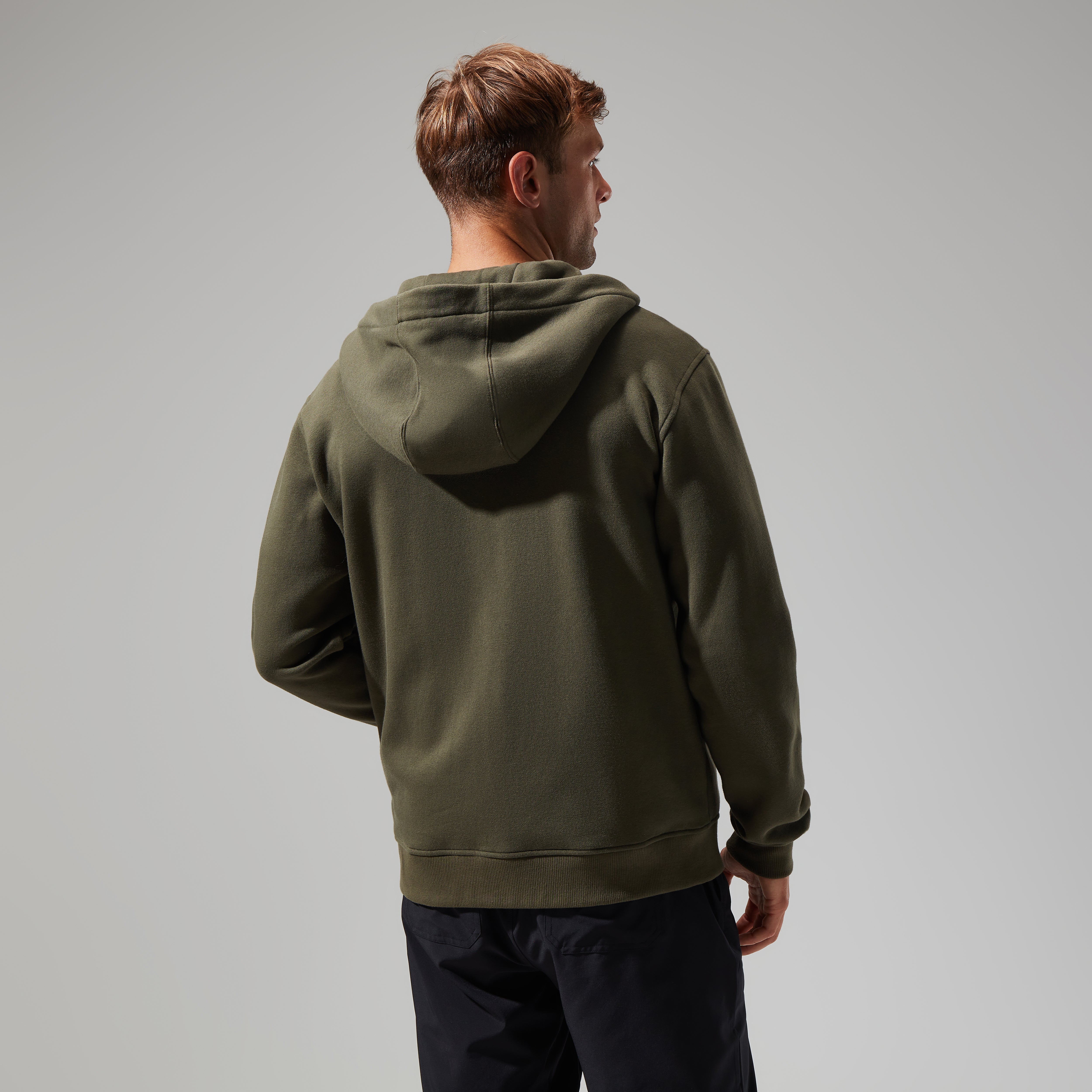 Logo Full Zip Hoodie für Herren - Dunkelgrün
