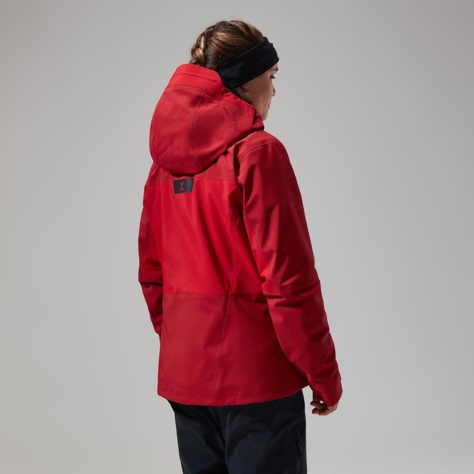 MTN Seeker Gore-Tex Jacken für Damen - Dunkelrot/Rot