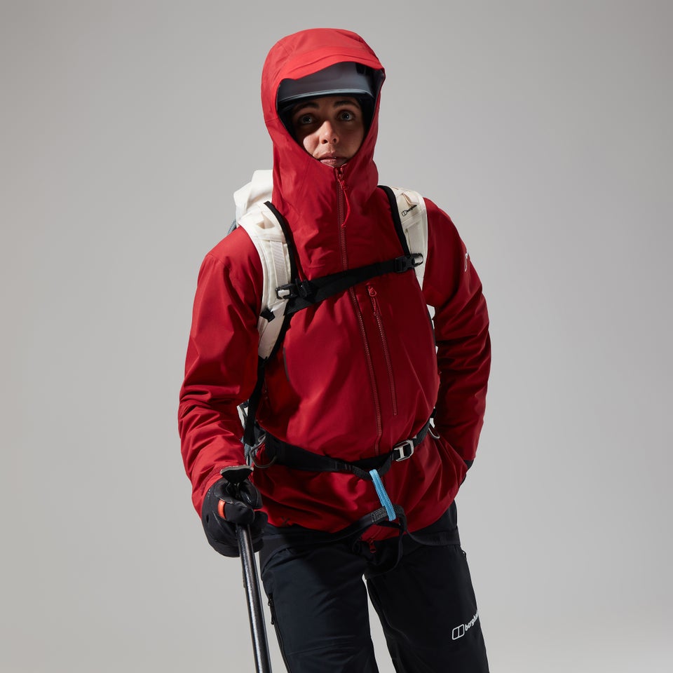 MTN Seeker Gore-Tex Jacken für Damen - Dunkelrot/Rot