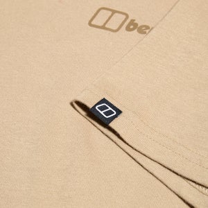 Men's Organic Colour Logo Super Stretch Tee Natural