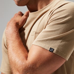 Men's Organic Colour Logo Super Stretch Tee Natural
