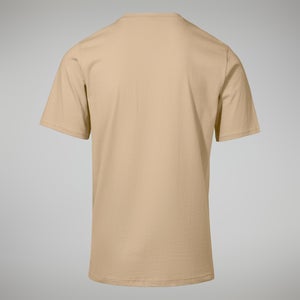 Men's Organic Colour Logo Super Stretch Tee Natural