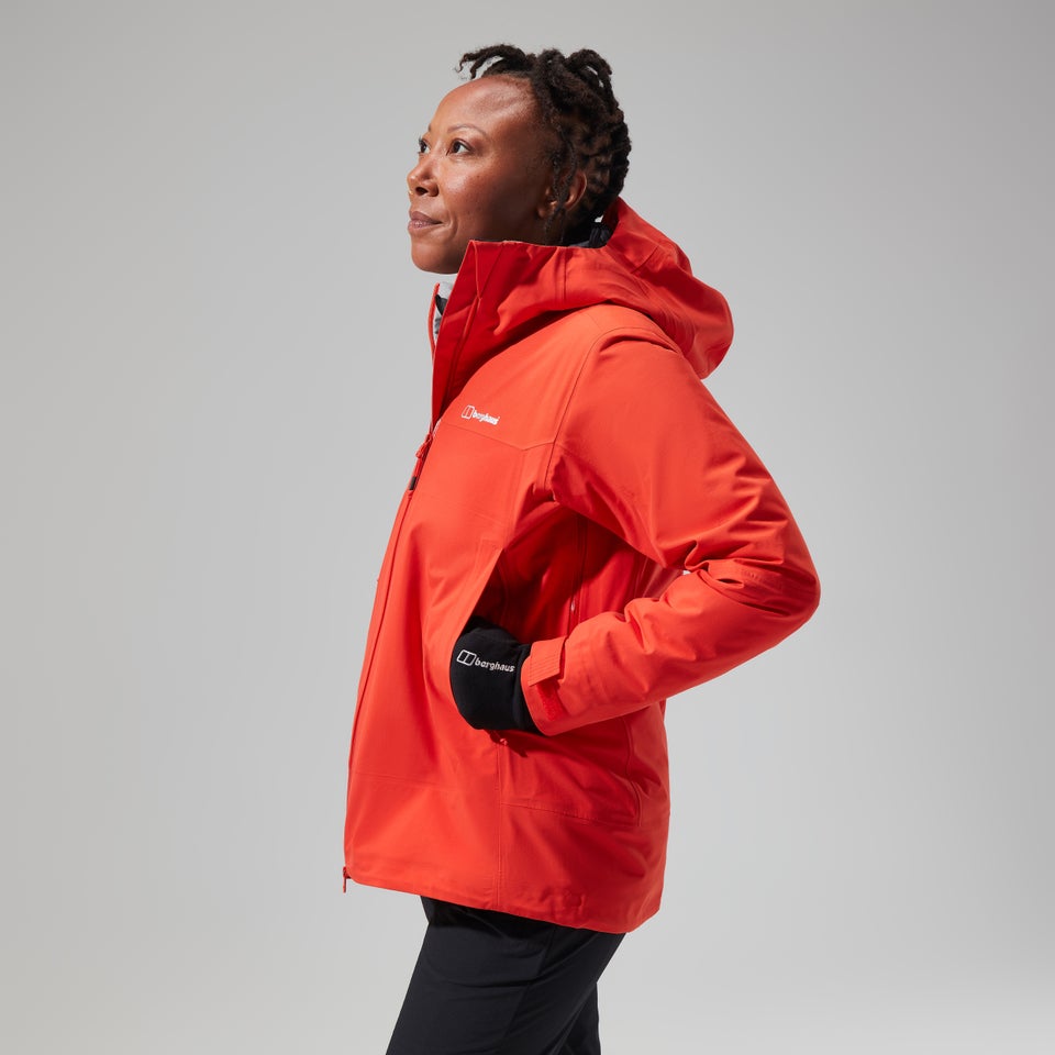 Highland Storm 3L Wasserdichte Jacken für Damen - Orange