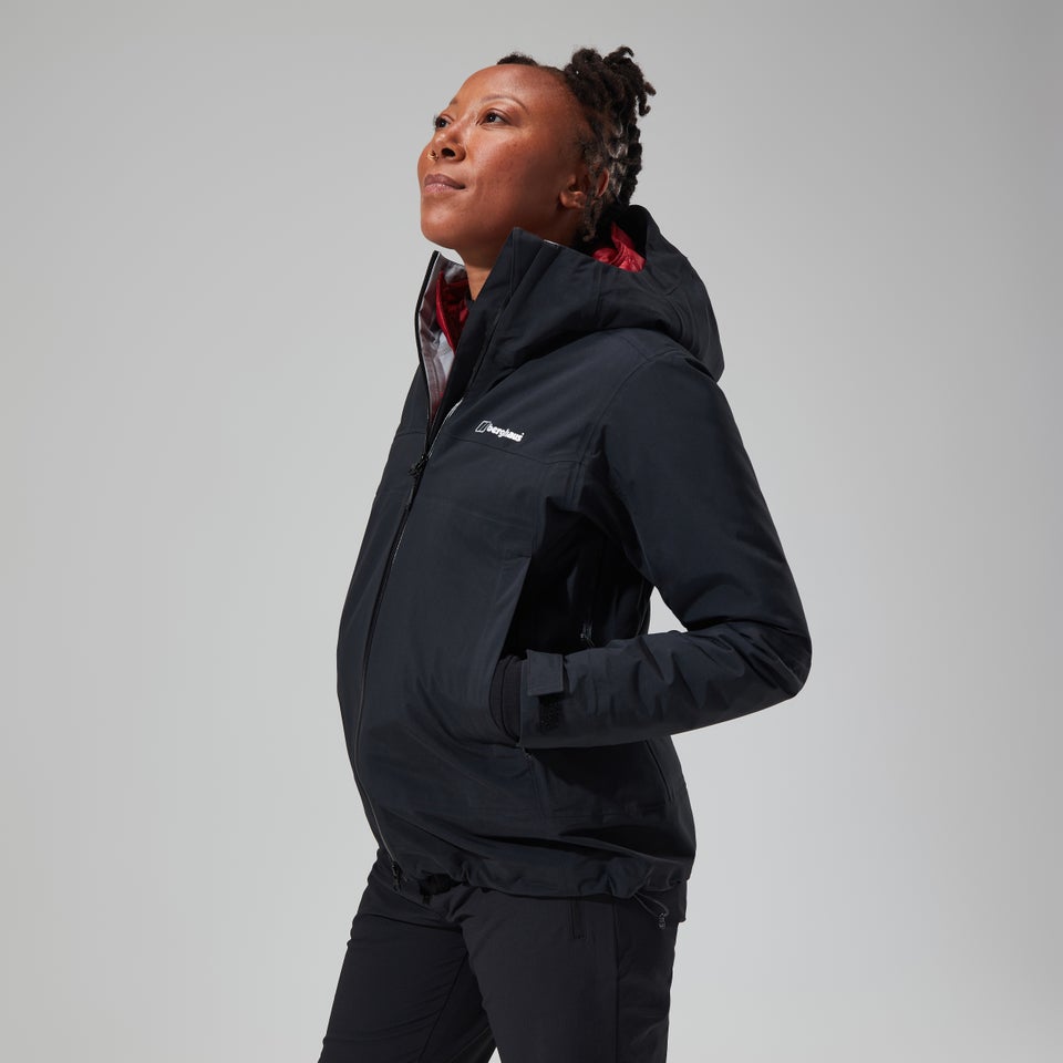 Highland Storm 3L Wasserdichte Jacken für Damen - Schwarz