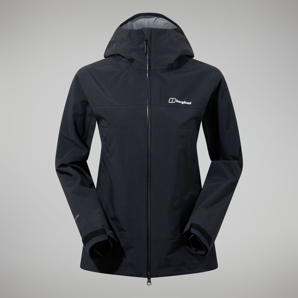 Highland Storm 3L Wasserdichte Jacken für Damen - Schwarz