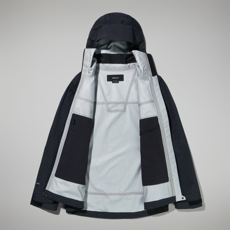 Highland Storm 3L Wasserdichte Jacken für Damen - Schwarz