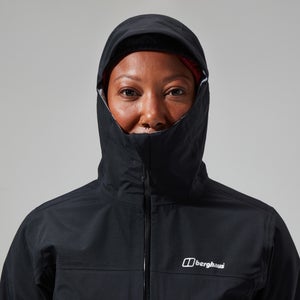 Highland Storm 3L Wasserdichte Jacken für Damen - Schwarz