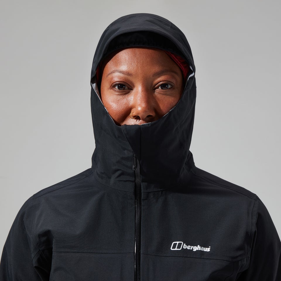 Highland Storm 3L Wasserdichte Jacken für Damen - Schwarz