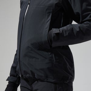 Highland Storm 3L Wasserdichte Jacken für Damen - Schwarz