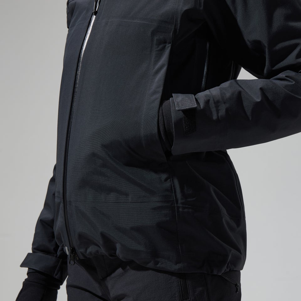 Highland Storm 3L Wasserdichte Jacken für Damen - Schwarz