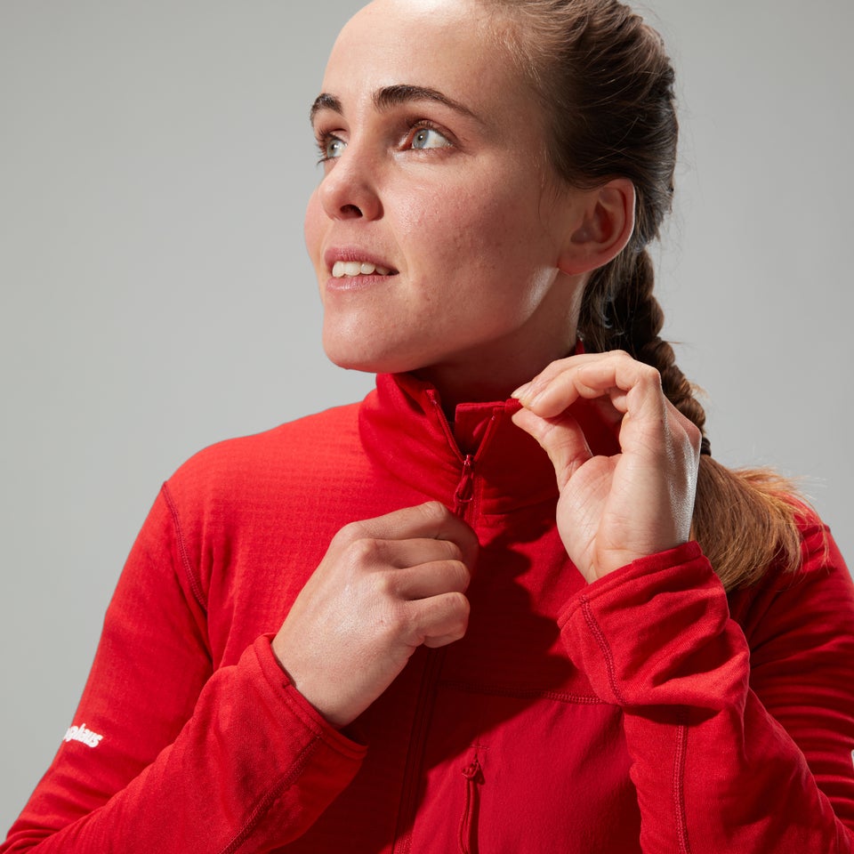 MTN Arete LB Half Zip für Damen - Rot