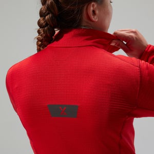 Women's MTN Arete LB Half Zip - Red