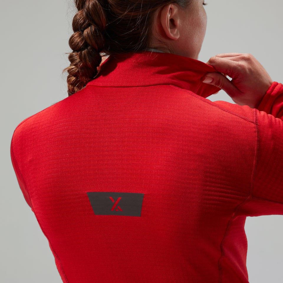 MTN Arete LB Half Zip für Damen - Rot