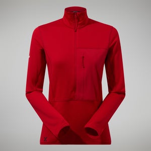 Women's MTN Arete LB Half Zip - Red