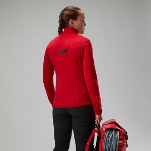 Women's MTN Arete LB Half Zip - Red