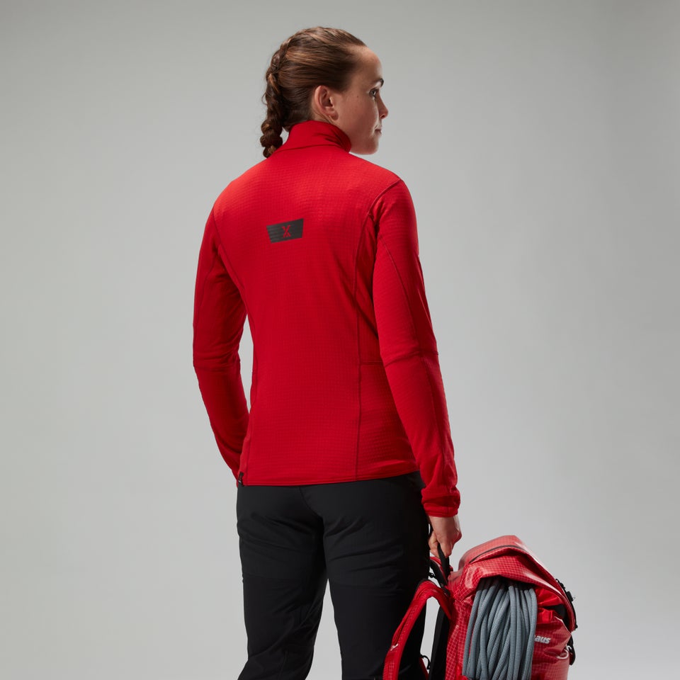 MTN Arete LB Half Zip für Damen - Rot