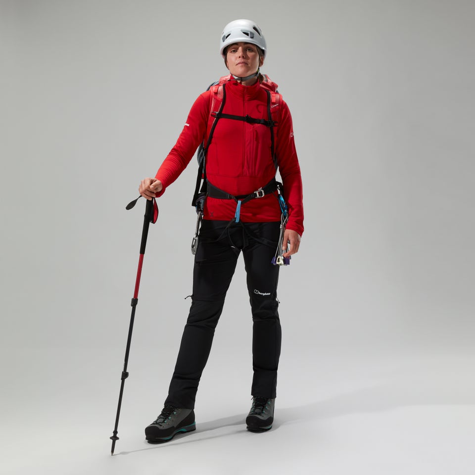 Women's MTN Arete LB Half Zip - Red