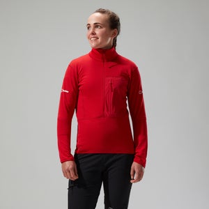 Women's MTN Arete LB Half Zip - Red
