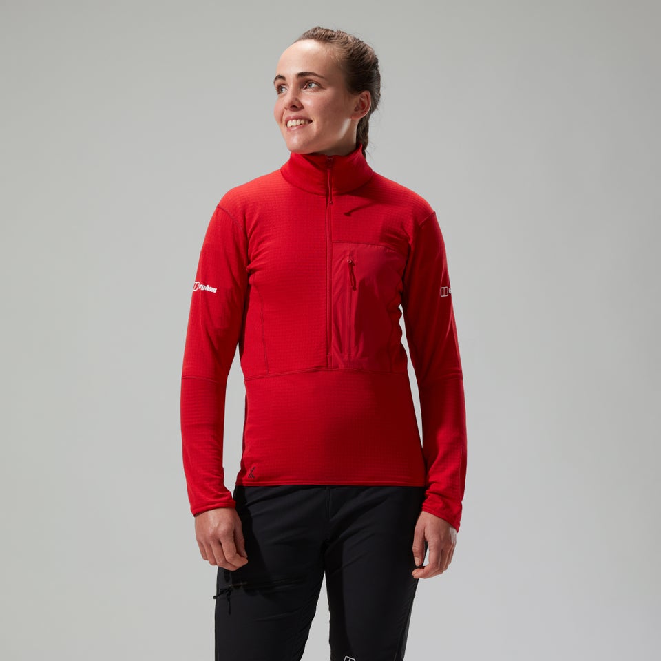 MTN Arete LB Half Zip für Damen - Rot