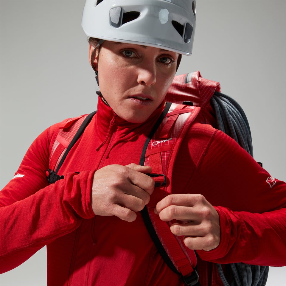 MTN Arete LB Half Zip für Damen - Rot