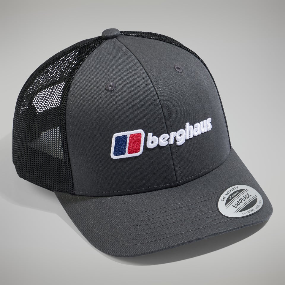 Unisex Logo Recognition Trucker Cap - Grey/Black