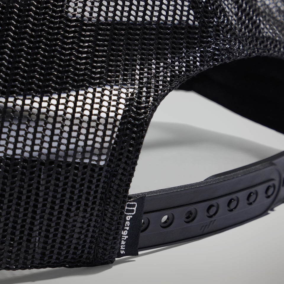 Unisex Logo Recognition Trucker Cap - Black