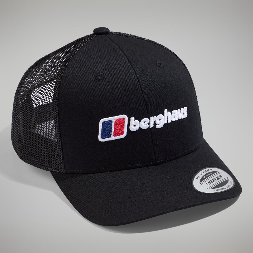 Unisex Logo Recognition Trucker Cap - Black