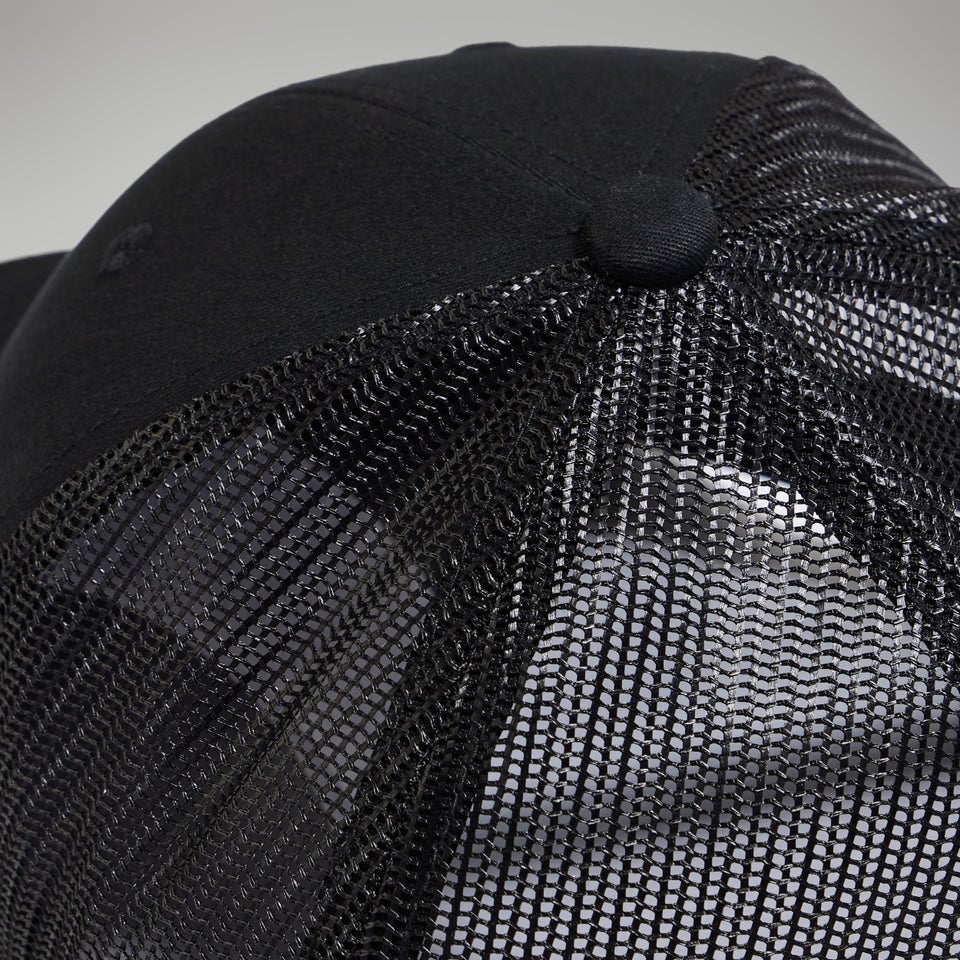 Unisex Logo Recognition Trucker Cap - Black