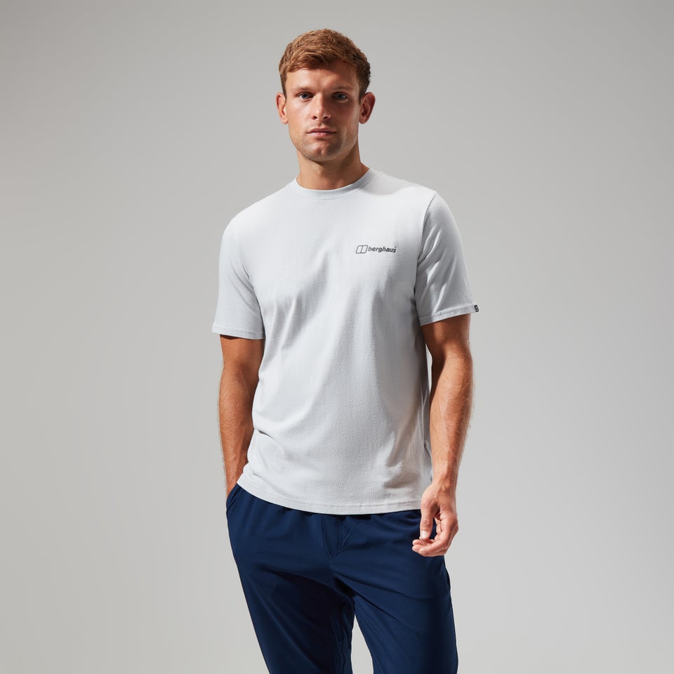 Men's Colour Logo Super Stretch Tee Light Grey
