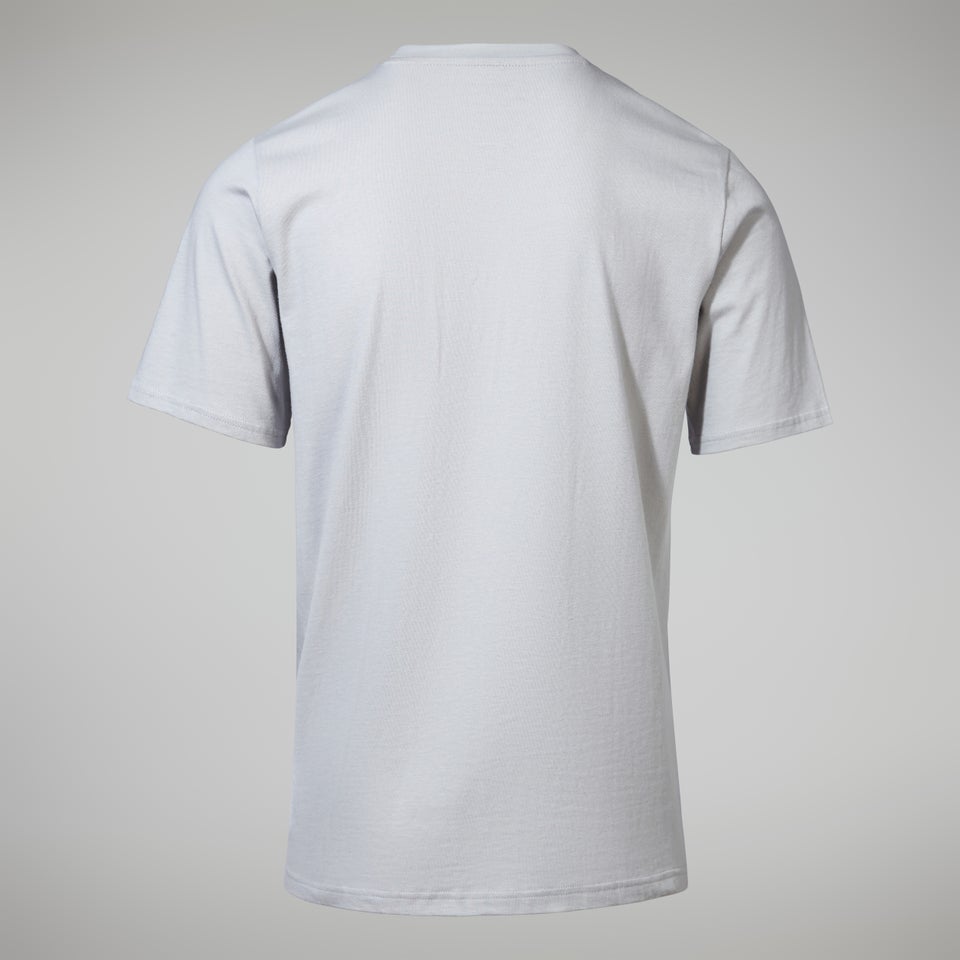 Men's Colour Logo Super Stretch Tee Light Grey