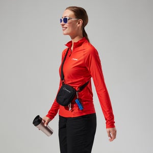 Women's 24/7 Tech Tee Long Sleeve Half Zip - Orange