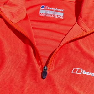 Women's 24/7 Tech Tee Long Sleeve Half Zip - Orange