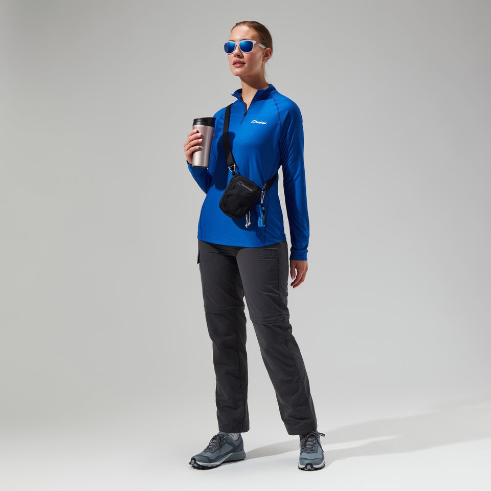 Women's 24/7 Tech Long Sleeve Half Zip Tee - Blue