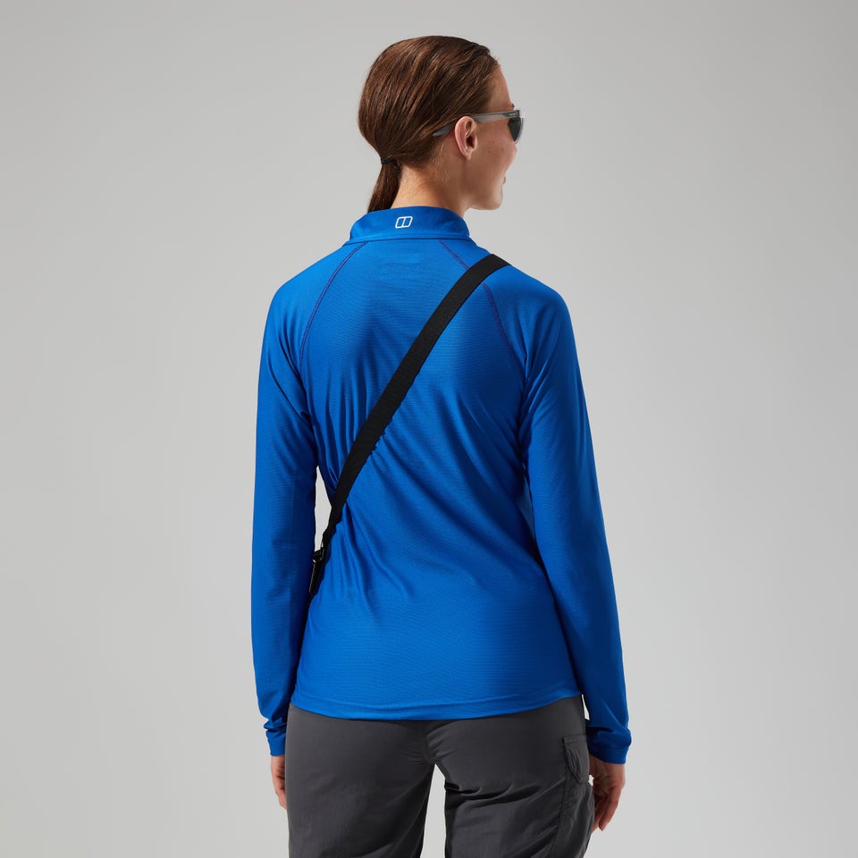 Women's 24/7 Tech Long Sleeve Half Zip Tee - Blue