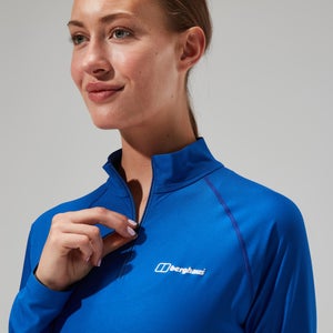 Women's 24/7 Tech Long Sleeve Half Zip Tee - Blue
