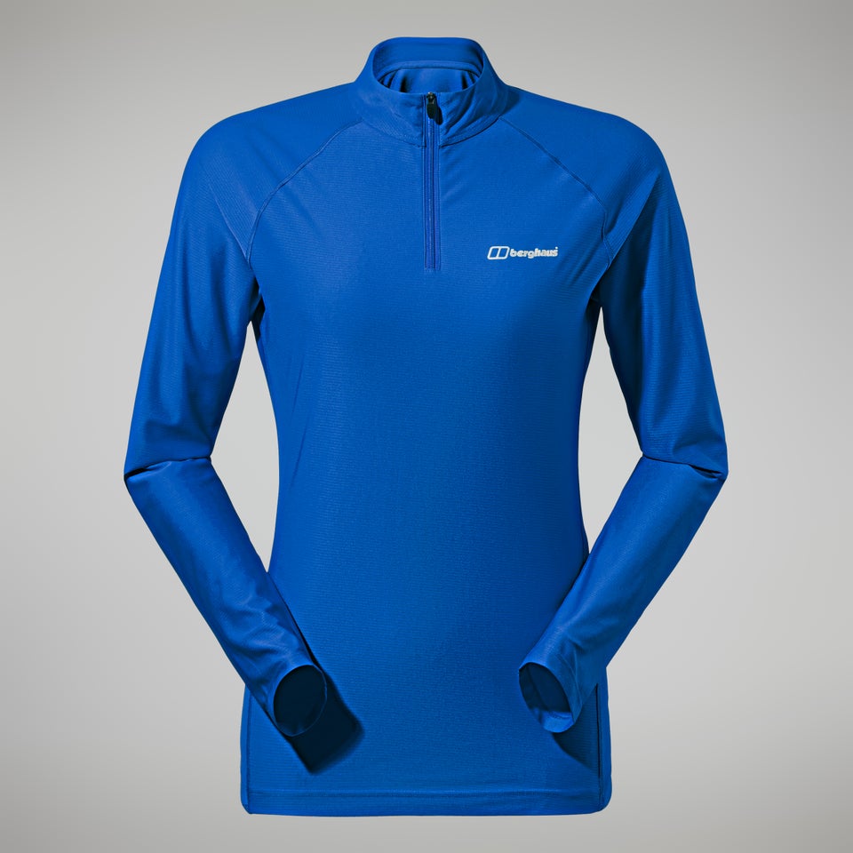 Women's 24/7 Tech Long Sleeve Half Zip Tee - Blue