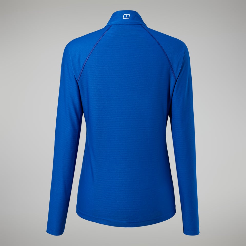 Women's 24/7 Tech Long Sleeve Half Zip Tee - Blue