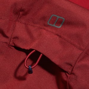 Omeara Lange Jacken für Damen - Dunkelrot