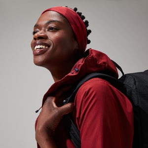 Omeara Lange Jacken für Damen - Dunkelrot