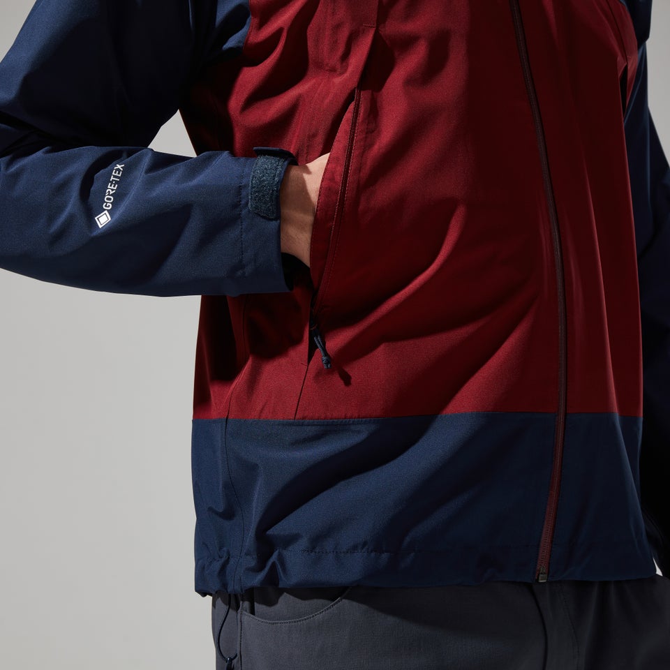 Paclite Dynak Gore-Tex Jacken für Herren - Dunkelblau/Dunkelrot