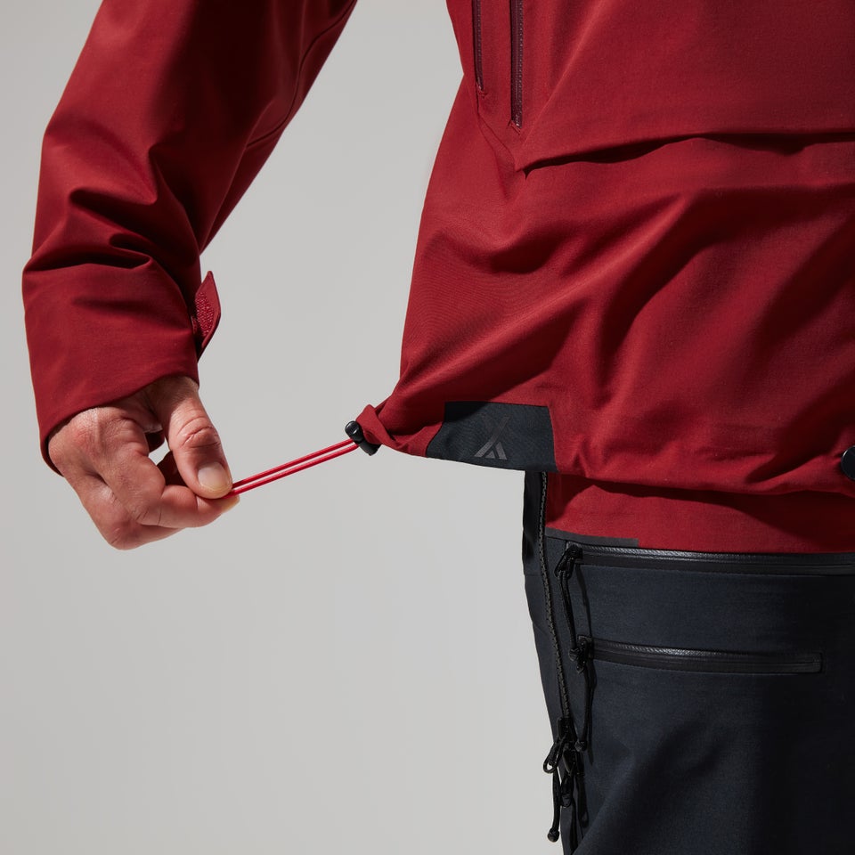 MTN Arete Descend Gore-Tex Jacken für Herren - Dunkelrot/Schwarz