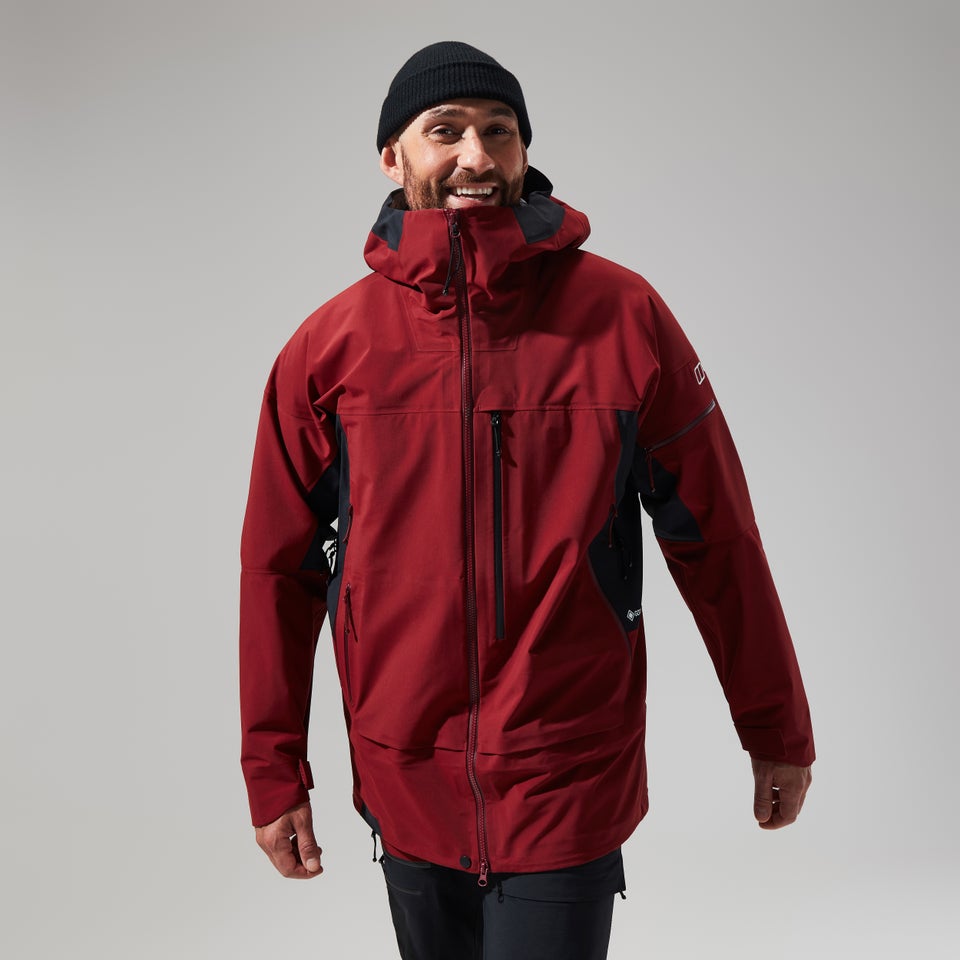 MTN Arete Descend Gore-Tex Jacken für Herren - Dunkelrot/Schwarz