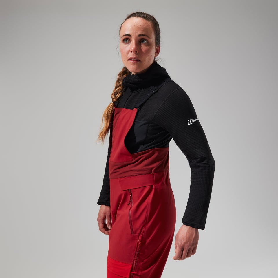 MTN Arete Descend Gore-Tex Bib Pants für Damen - Rot