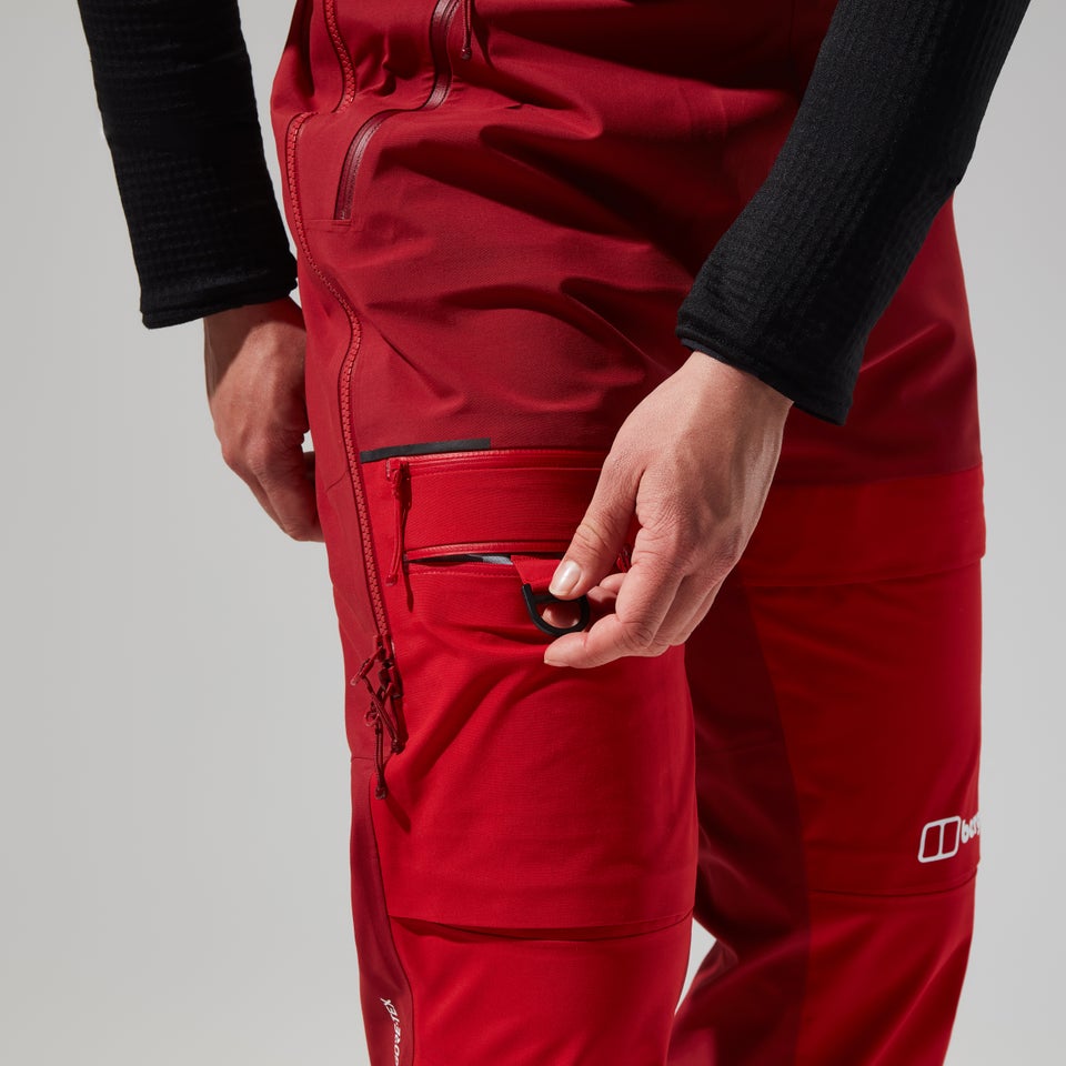 MTN Arete Descend Gore-Tex Bib Pants für Damen - Rot