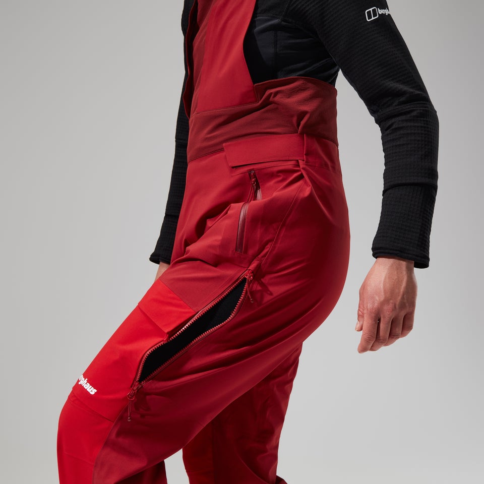 MTN Arete Descend Gore-Tex Bib Pants für Damen - Rot